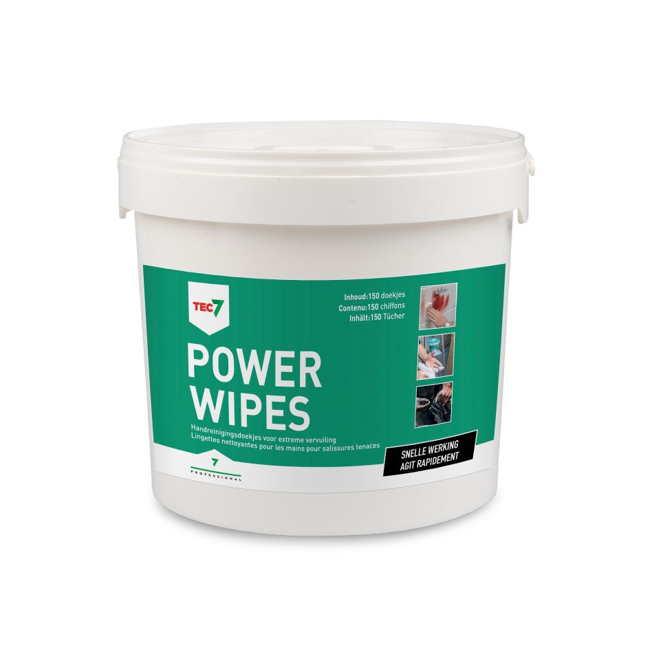 TEC7 467035000 Powerwipes Cleaning Wipes in Bucket 150ST