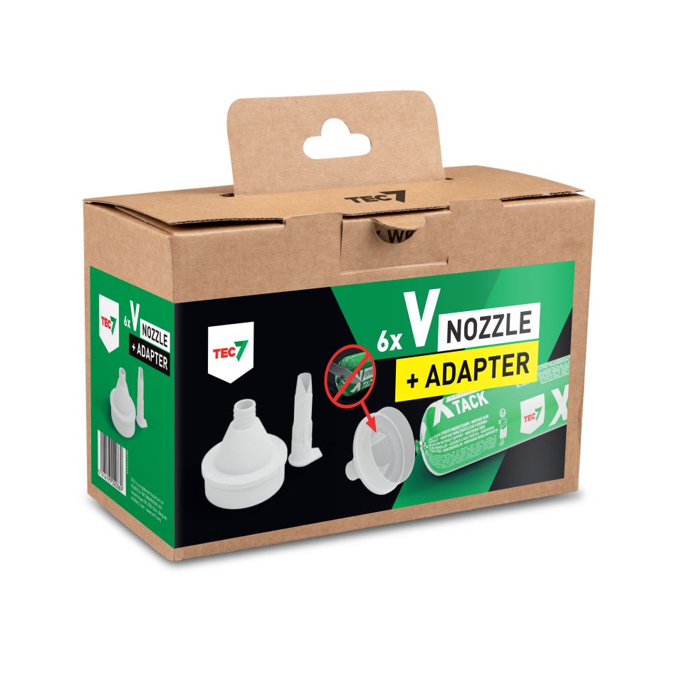 TEC7 599317290 V-Spray nozzle + adapter for X-Tack Sausages 6ST