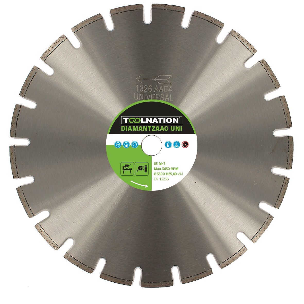 Toolnation PEL3504TNA Diamond saw blade universal 350x25,4 mm