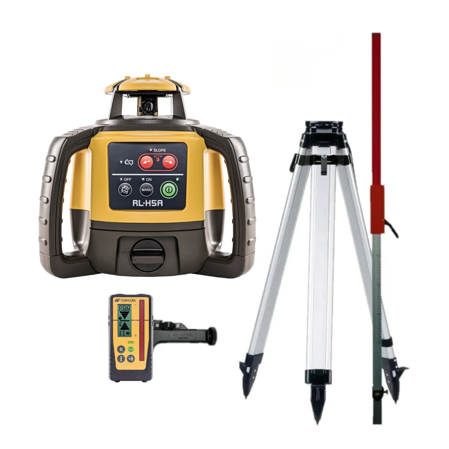 Topcon 1052626-01Set RL-H5A + LS-100D Construction Laser Set - Professional Construction Laser with Single Aversion