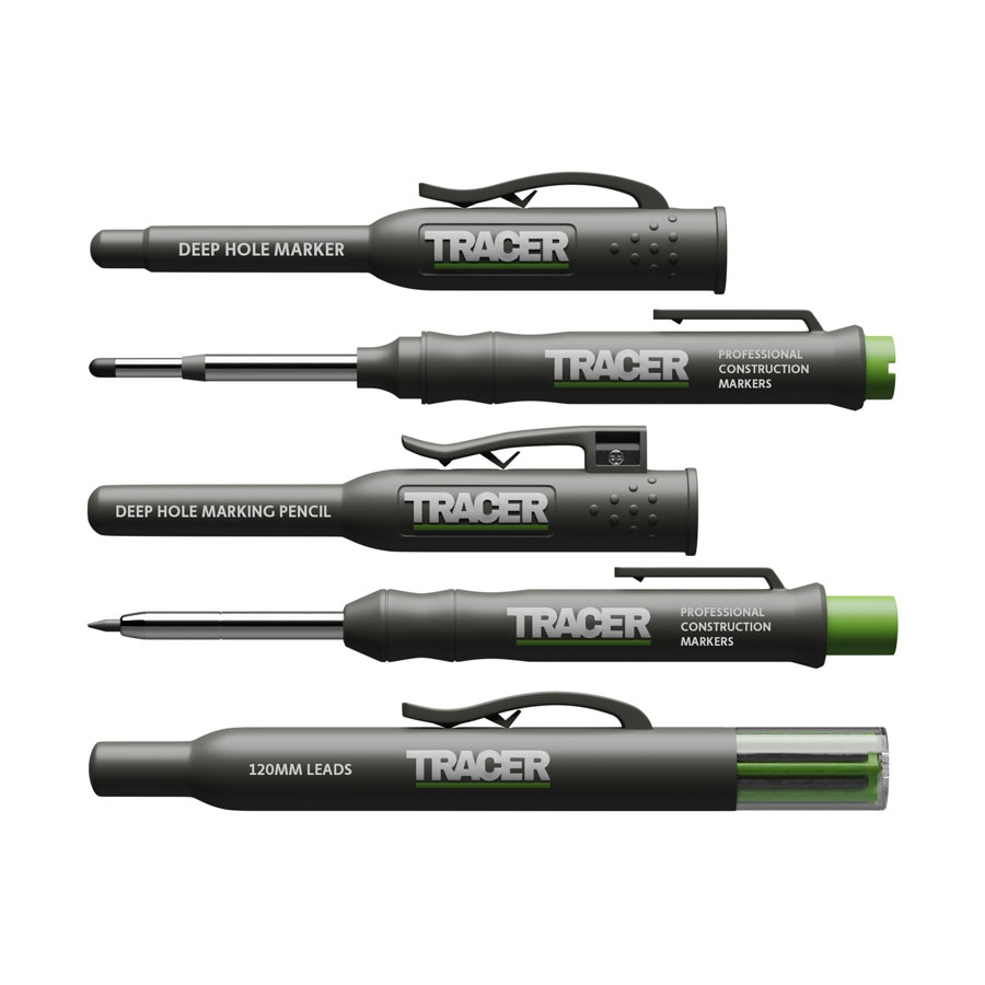 Tracer AMK3 ADP2 Deep Hole Marker Pencil + AMP2 Deep Hole Marker + ALH1 refill