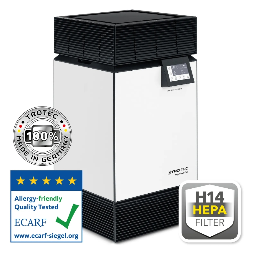 Trotec 1580001100 AirgoClean® ONE H14 High-Power Air Purifier