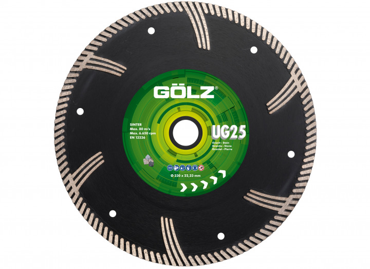 Gölz UG25351 UG25 Diamond saw blade Granite and Marble 350 x 25.4 mm