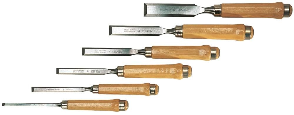 Ulmia 174 Chisel set hornbeam 6-piece