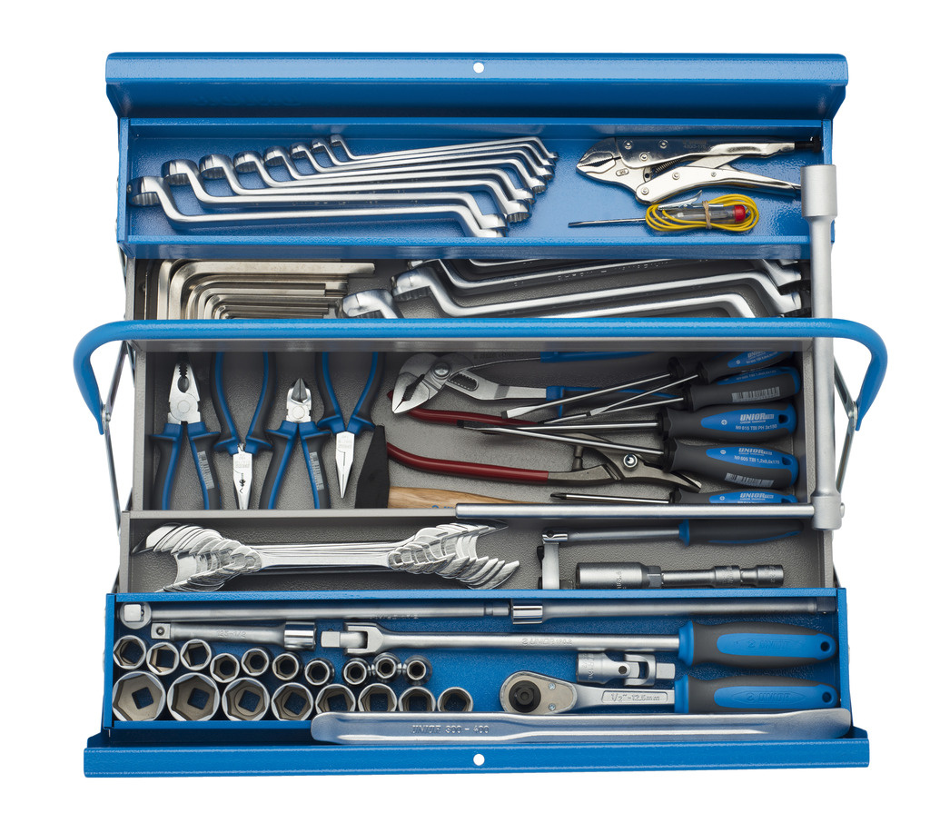 Unior 601996 930 Tool case filled 81-piece