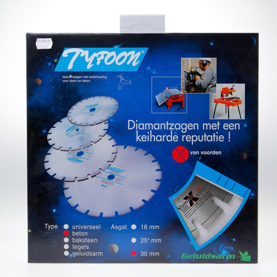 Van Voorden 249245 Tyfoon Diamond saw blade 300 mm concrete