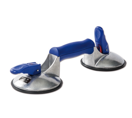 Veribor BO 602.44BL Blue Line Suction lifter, 2-naps Aluminum with vacuum loss display and sealing lip