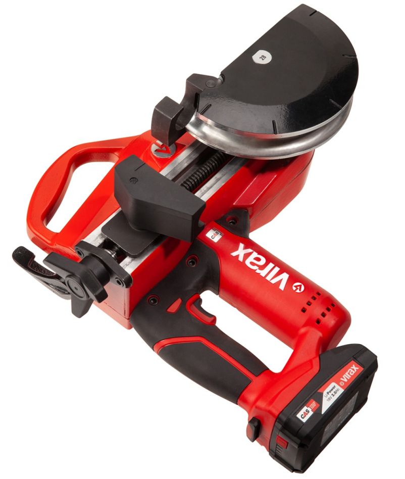 VIRAX 251876 EUROSTEM III Battery Bending Machine 18V incl 2x 2.0 Ah and bending form 16-18-22-28-35MM