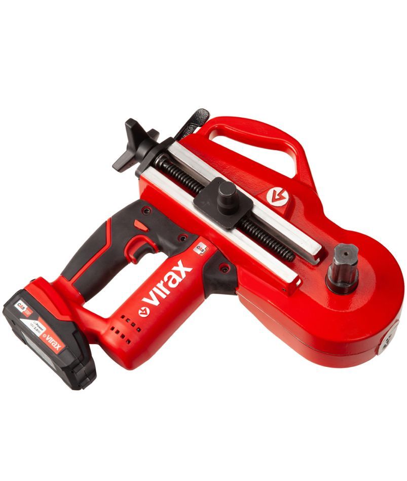VIRAX 251881 EUROSTEM III Battery Bending Machine 18V incl 2x 2.0 Ah and bending form 15-18-22-28 MM