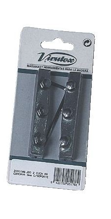 Virutex VIR-CE96H2031086 Set of 2 hollow planing knives with holder