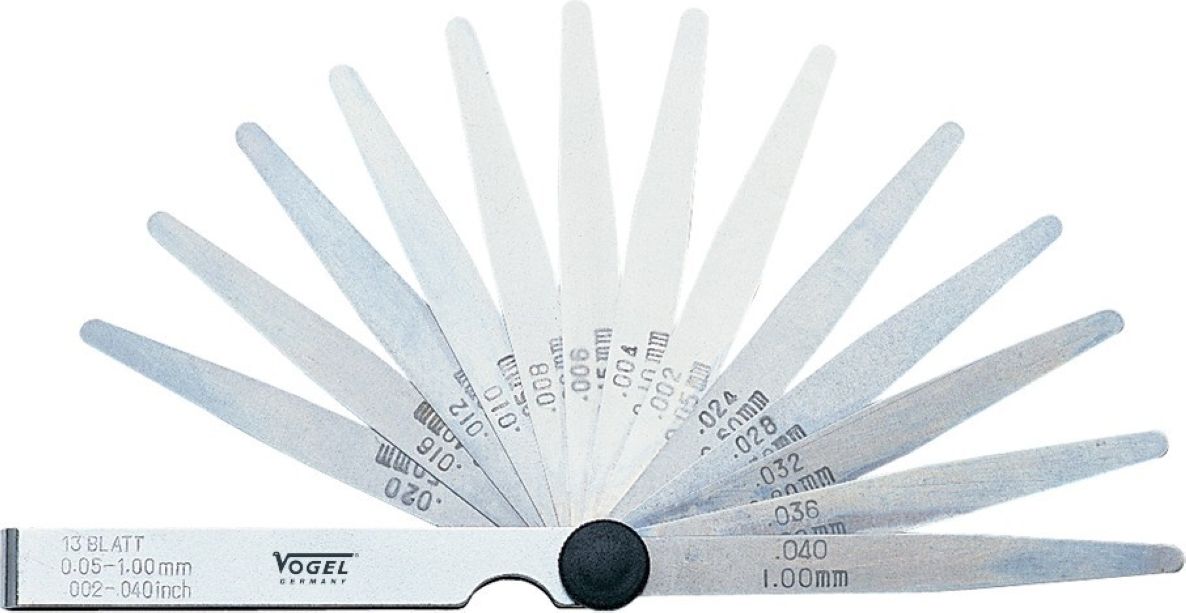 Vogel 411012 Feeler Gauge Steel 14dlg 0.03-1.00mm
