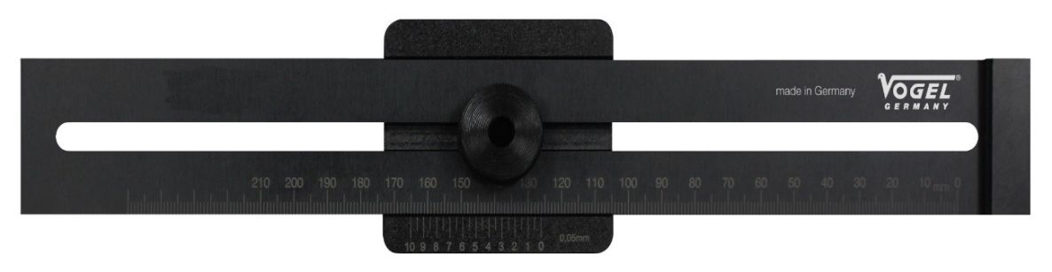 Vogel 336233 Amortization ruler Aluminum hardened 300 mm Lasered