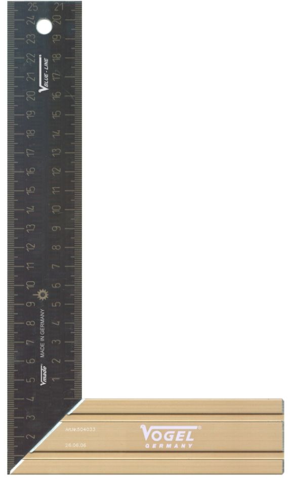 Vogel 504037-2 Framing square Aluminium 500 mm lasered Type B