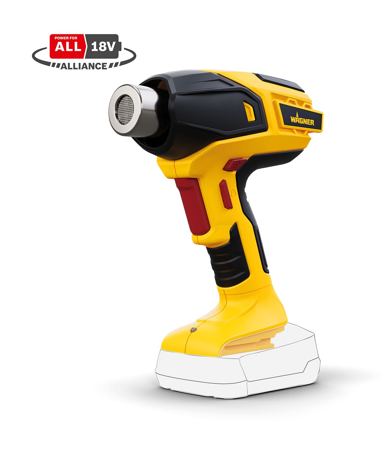 Wagner 2420168 Furno 550 18V Accu Hot air gun 18V excl. batteries and charger