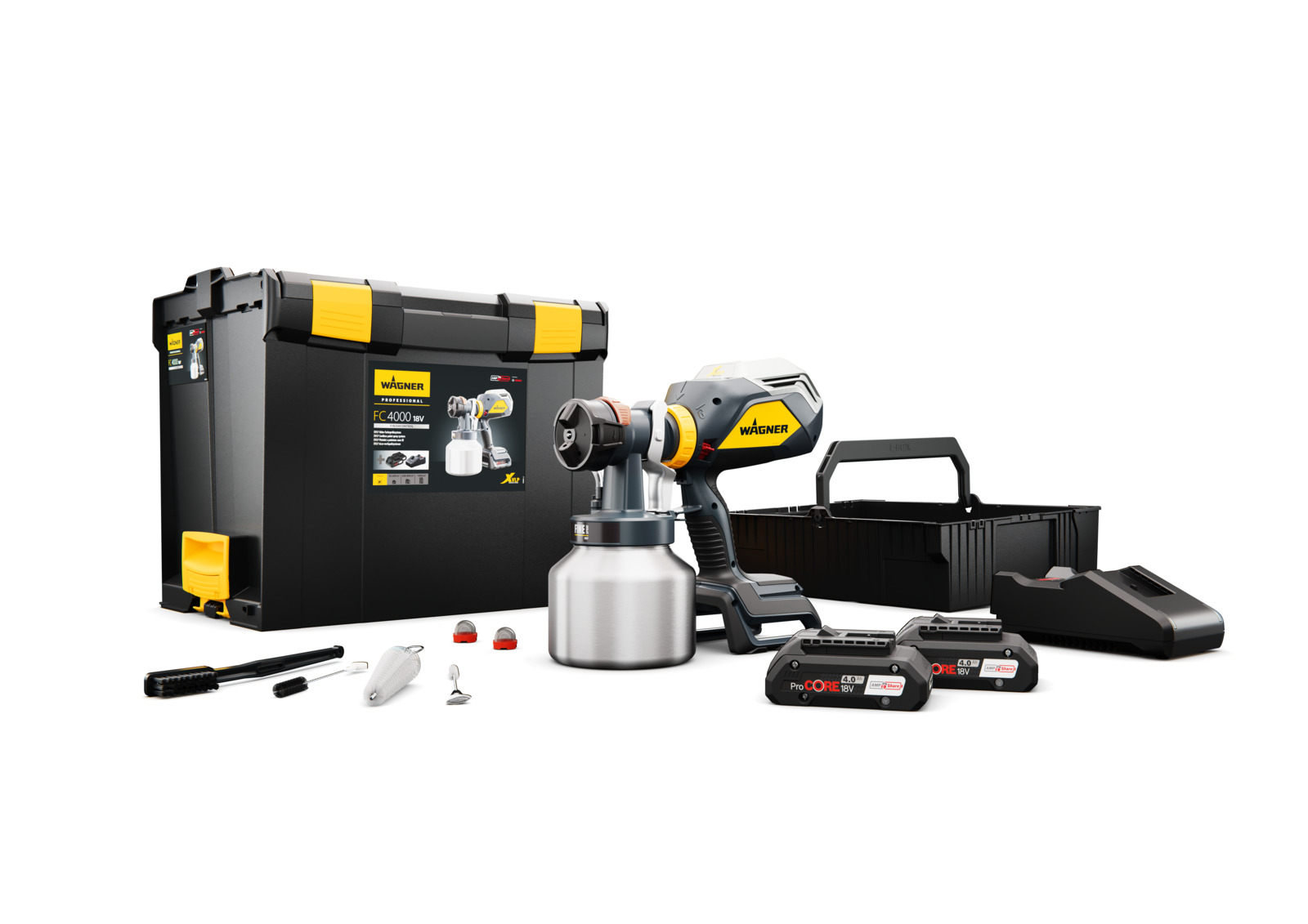 Wagner 2437240 FC 4000 XLVP FineSpray Battery Paint Sprayer 18V 4.0Ah ProCore in L-Boxx