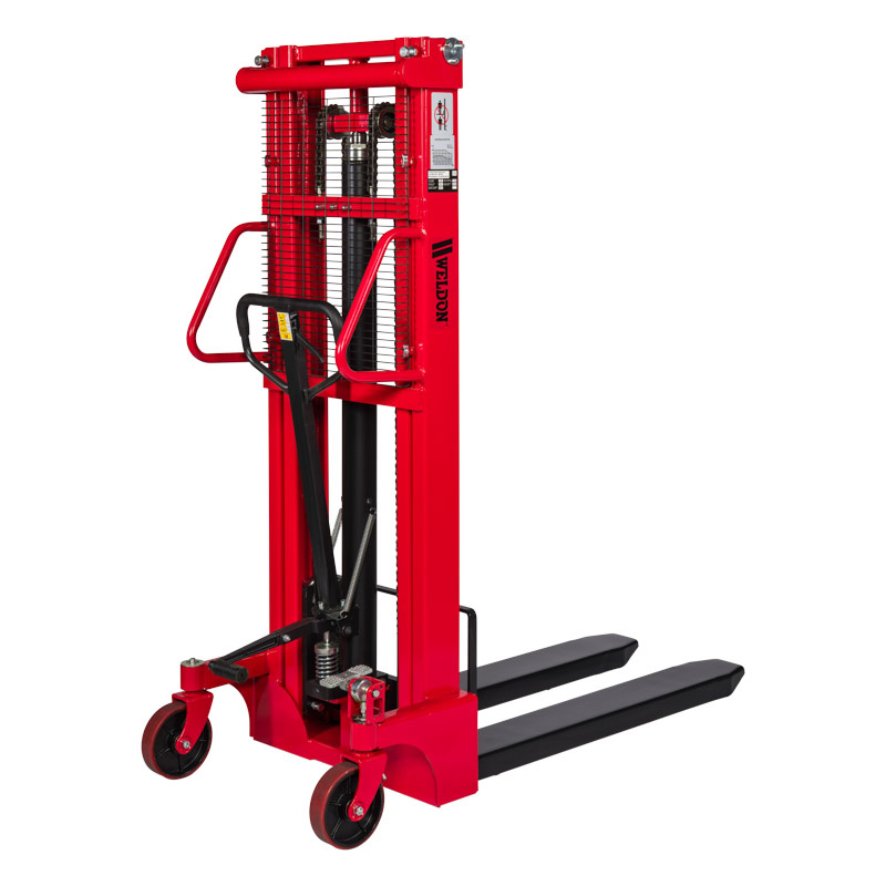 Weldon 1000HS/250 Manual Stacker 1000kg lift height 2500mm poly single wheels 1150x550mm