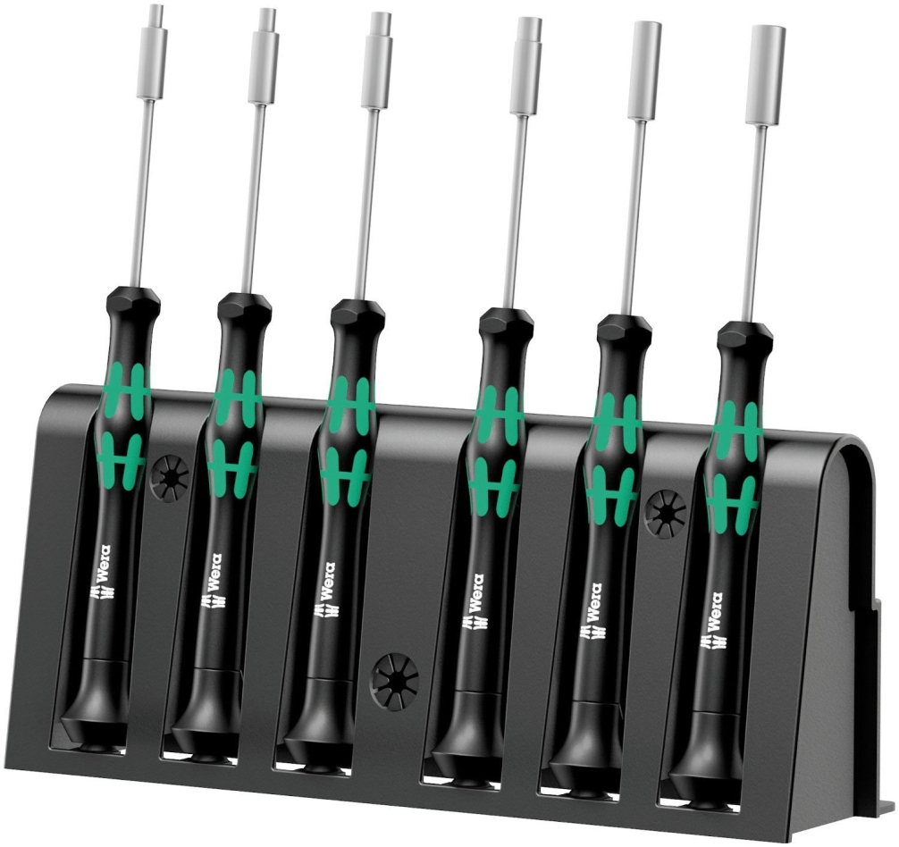 Wera 05118158001 2069/6 Micro screwdriver set + holder, 6-parts