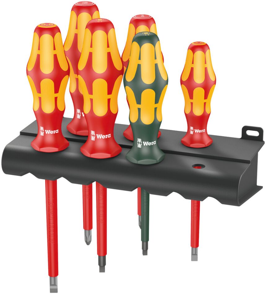 Wera 05347777001 160 i/168 i/6 Screwdriver set Kraftform Plus Series 100 + holder, 6-parts