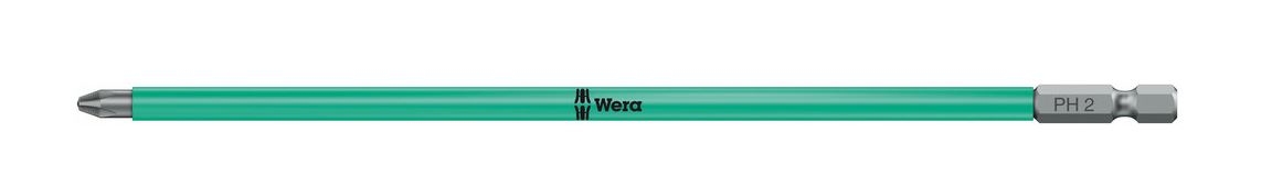 Wera 05203914001 853/4 ACR® SL Bits Phillips bit with plastic coating, magnetised, PH 2 x 200 mm