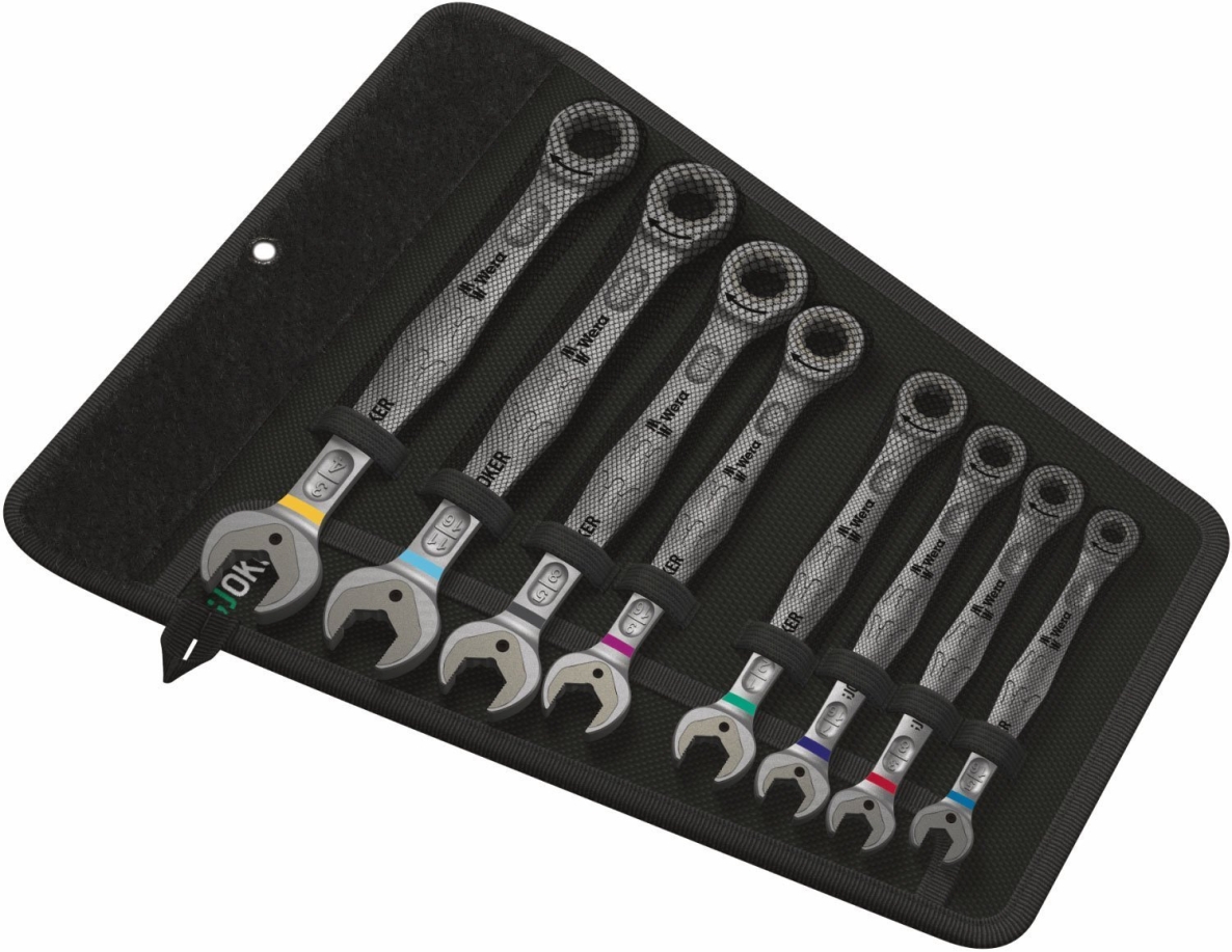 Wera 05020012001 Joker Insert and ring wrench set, inch, 8-piece