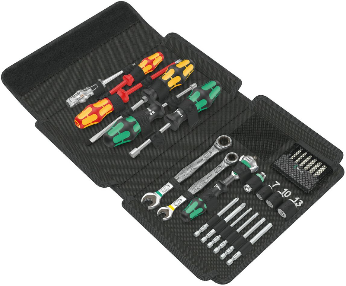 Wera 05135927001 Kraftform Kompakt SH 1 Sanitary/heating set, 25 piece