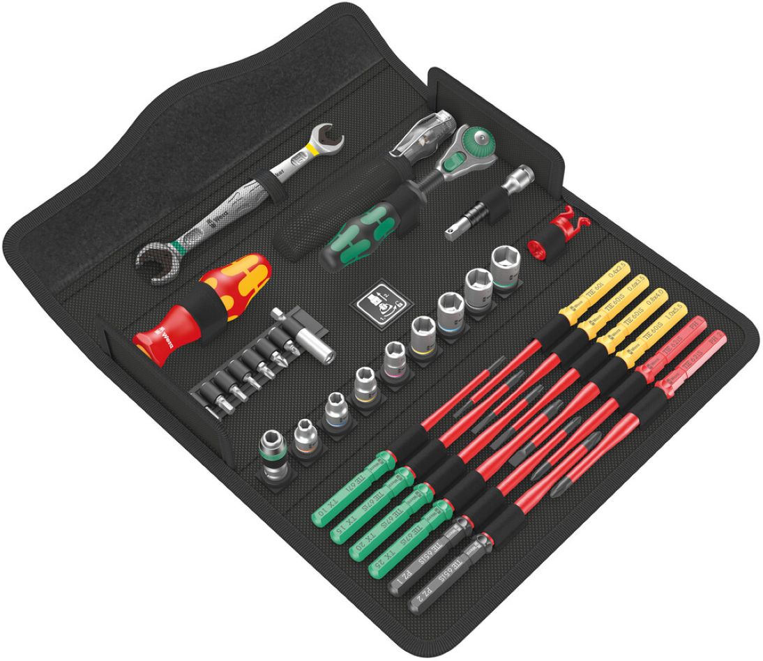 Wera 05135926001 Kraftform Kompakt W1 Service tool set, in case