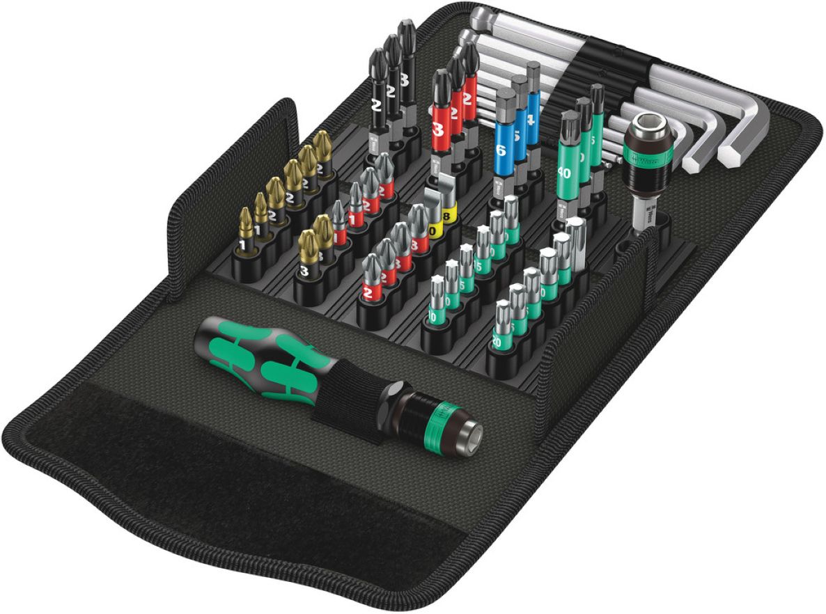 Wera 05057460001 5057460001 Kraftform Kompakt 100 Tool Set 52 Pieces in Case!