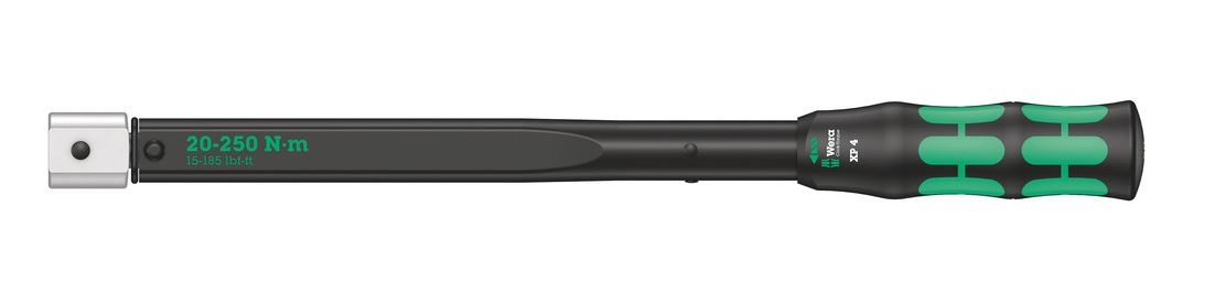 Wera 05075673001 Click-Torque XP 4 torque wrench with standard settings for insert tools, 14x18 x 20.0 N m x 20-250 N m