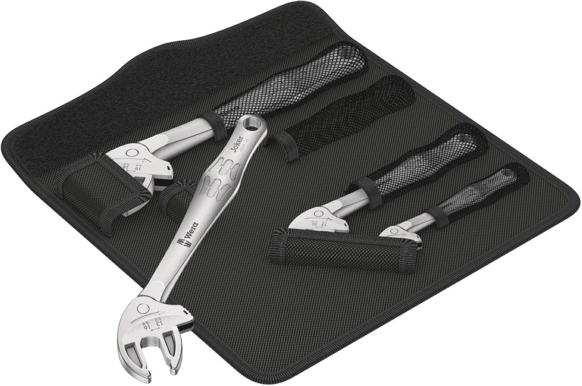 Wera 05020110001 6004 Joker Self-Adjusting Wrench Set XS, S, M
