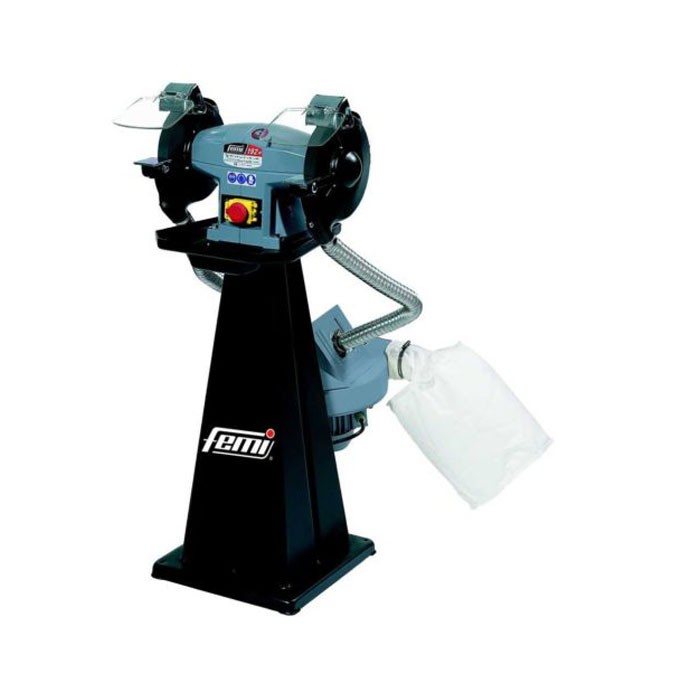 Femi 8005331 197/M Combi Work bench grinding machine/Polisher Industrial Incl. extraction 850W - 400V