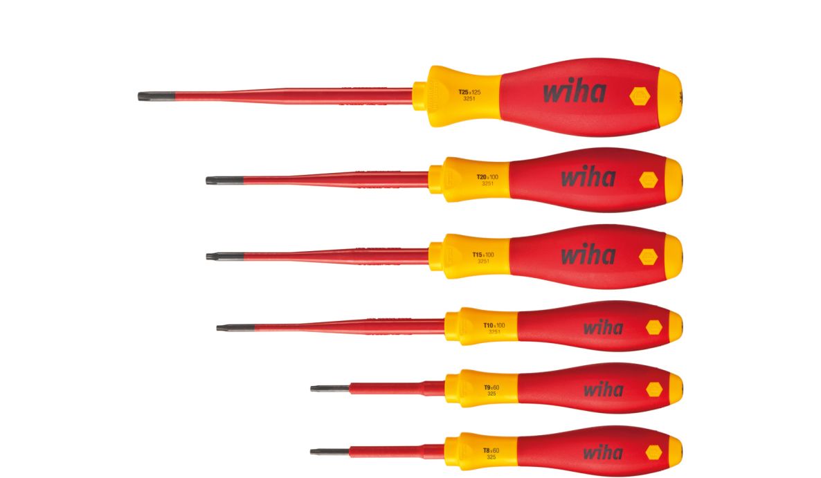 Wiha 36558 Screwdriver set SoftFinish electric slimFix TORX® 6-piece ()