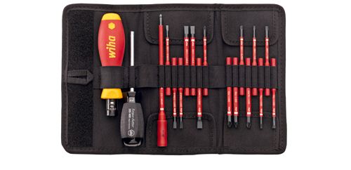 Wiha 36791 2872T18 SoftFinish slimVario Slotted/Pozidrive/Pozidrive-XENO/Torx VDE 18-piece in Case