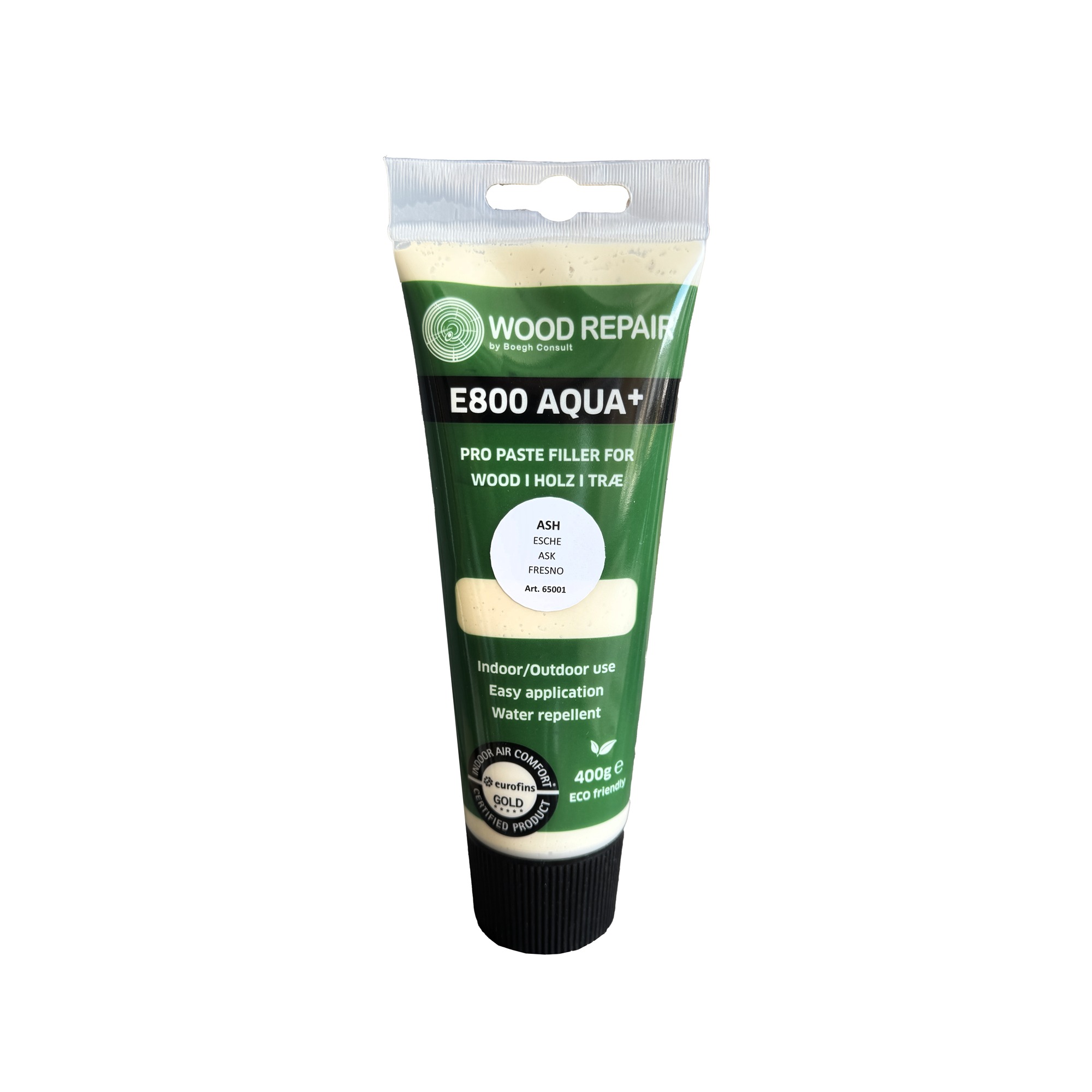 Wood Repair WRE-65001 E800 Aqua+ Wood Paste 400 gr Ash