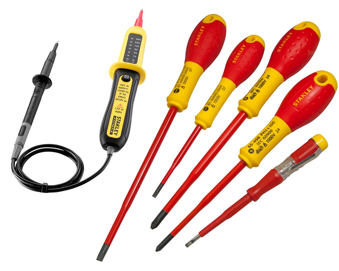 Stanley XTHT0-62692SB VDE screwdriver set + free voltmeter